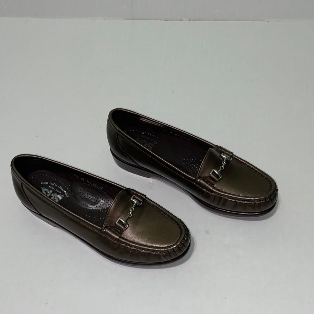 SAS TripAdvisor Comfort Foot Bed Women’s Bronze Size 5.5 Loafers